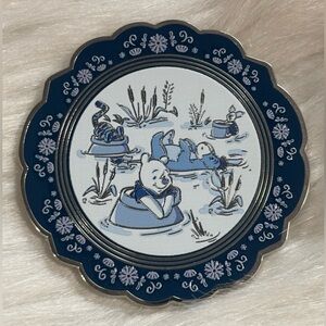 Disney Winnie the Pooh Tonal Floral Character Enamel Pin-Pooh and Friends